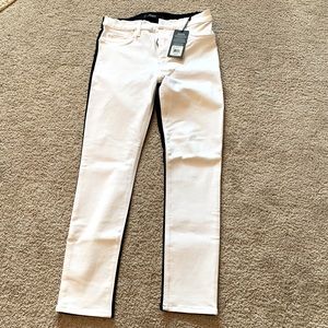 NWT Hudson Color block Jeans Black and White size 27